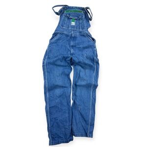 Liberty Carpenter Bib Overalls Men's Size 36x34 Blue Denim Relaxed Fit Workwear